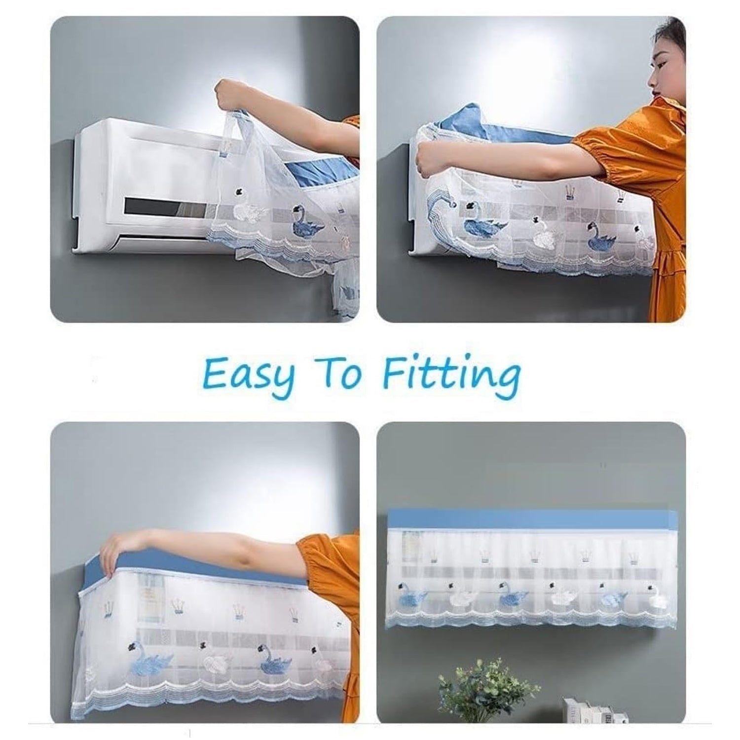 Ac Cover Air Conditioning Dust Cover Folding Designer (Approx 1 Ton / 1 Pc / ac curtain / Mix Design) Ac Cover Air Conditioning Dust Cover Folding Designer (Approx 1 Ton / 1 Pc / ac curtain / Mix Design)